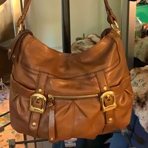 >B. Makowsky supple leather handbag